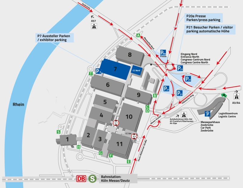 Hallenplan bauDigital 2020